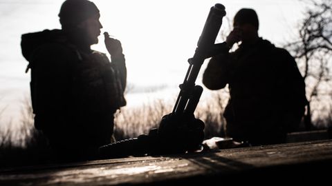 Ukrainische Soldaten im Donbas