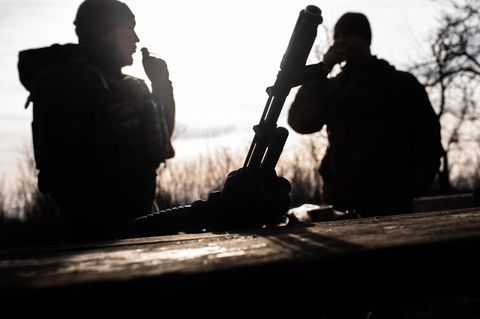 Ukrainische Soldaten im Donbas