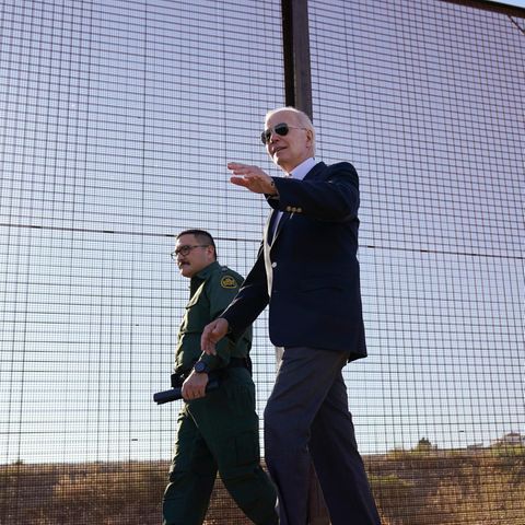 Joe Biden besucht in El Paso die Grenze zwischen den USA und Mexiko