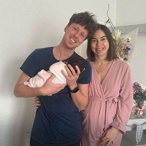 Renata Lusin mit Valentin und Tochter Stella auf Instagram