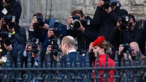 Immer belagert von Fotografen: William und Kate beim Verlassen von Westminster Abbey vor einigen Jahren