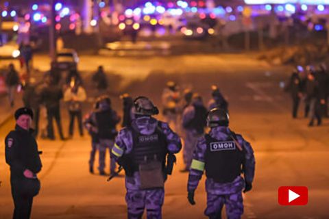 Mehr als hundert Tote: Diese Videoaufnahmen zeigen den Anschlag bei Moskau