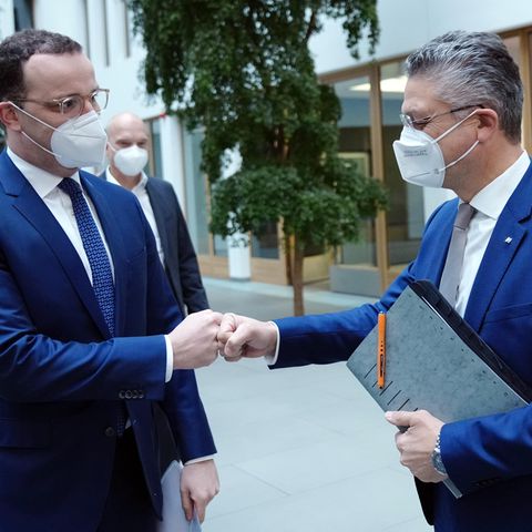 Jens Spahn und Lothar Wieler während der Coronapandemie