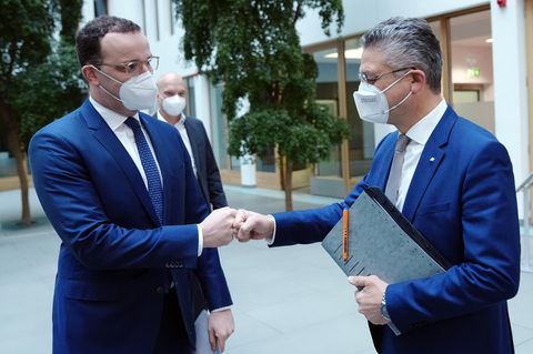 Jens Spahn und Lothar Wieler während der Coronapandemie