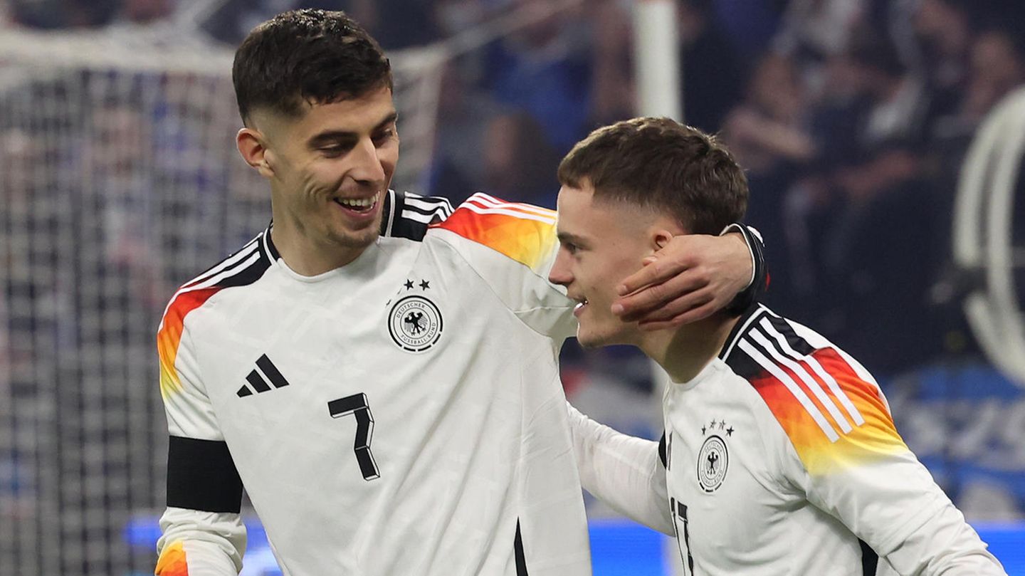 DFB-Elf: Kai Havertz (l.) und Florian Wirtz DFB-Elf: Kai Havertz (l.) und Florian Wirtz