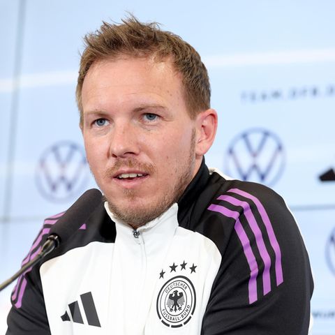 Julian Nagelsmann bei einer Pressekonferenz