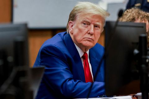 Donald Trump im New Yorker Gerichtssaal