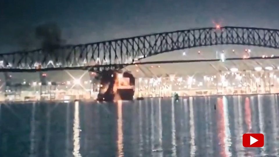 Baltimore: Brücke nach Kollission mit Containerschiff eingestürzt