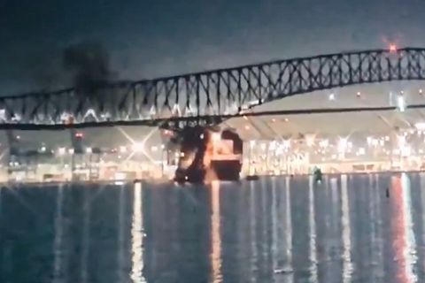Baltimore: Brücke nach Kollission mit Containerschiff eingestürzt