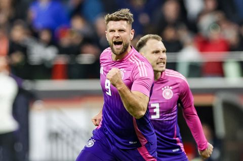 Ein Rollenspieler entscheidet das Duell gegen die Niederlande: Niclas Füllkrug bejubelt seinen Treffer zum 2:1-Endstand. Zu seiner neuen (Reservisten-)Rolle sagt Füllkrug: "Jeder weiß, woran er ist und was er zu tun hat"