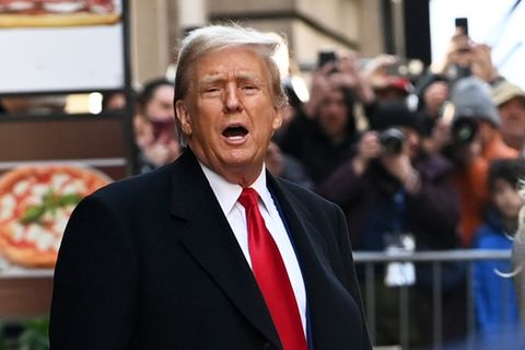Trump vor dem Strafgericht von Manhattan.