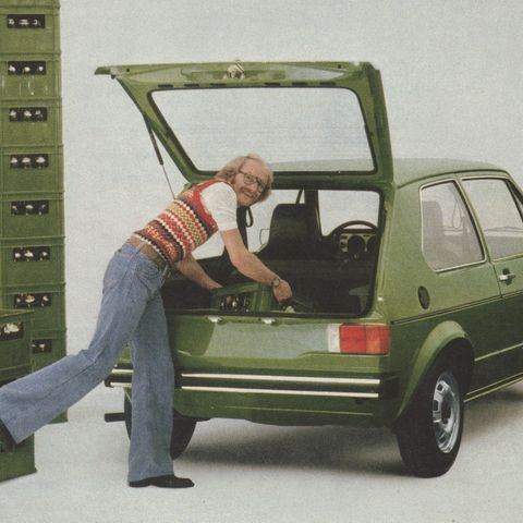 Der Golg kann eine Menge vertragen plus ein Model im Look von 1974