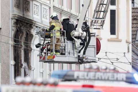Brennendes Haus in Solingen