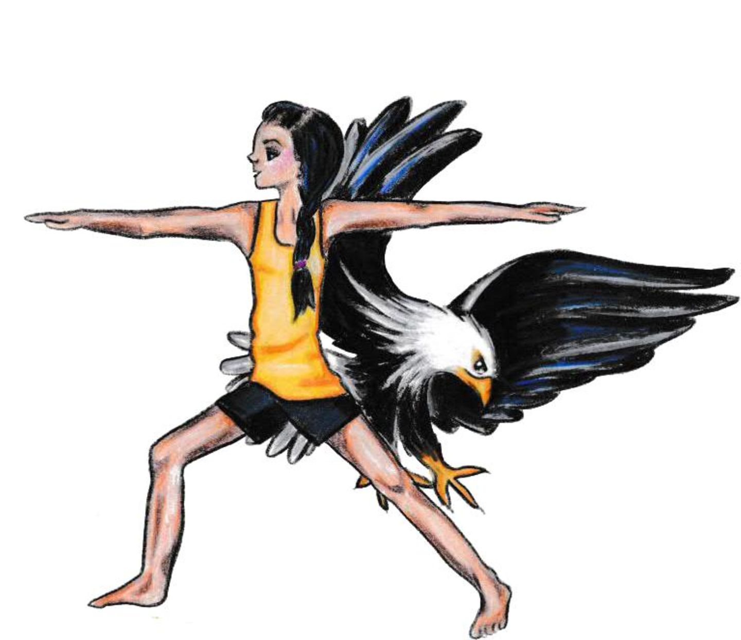 Kinder Yoga Adler