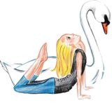 Kinder Yoga Schwan