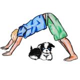 Kinder Yoga Hund