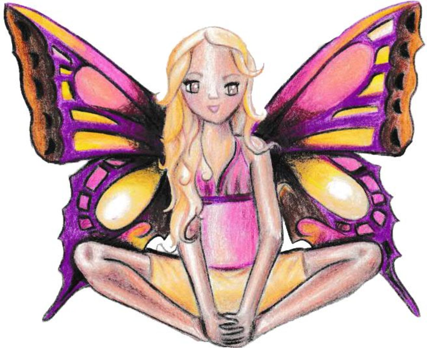 Kinder Yoga Schmetterling