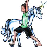 Kinder Yoga Einhorn