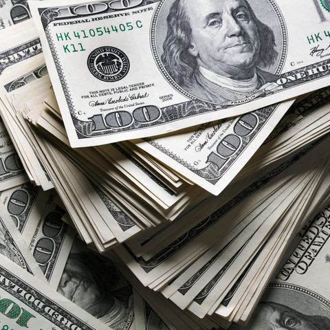 Ein Haufen Dollarscheine