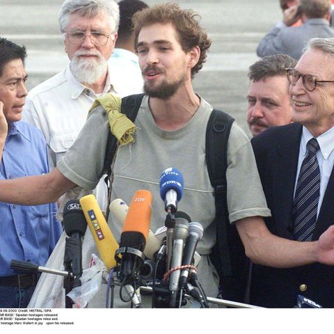 Marc Wallert nach seiner Befreiuung