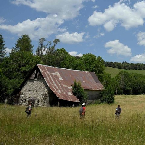 Kurz seinem Verschwinden im vergangenen Sommer suchen Helfer im Dorf Le Vernet nach dem kleinen Émile