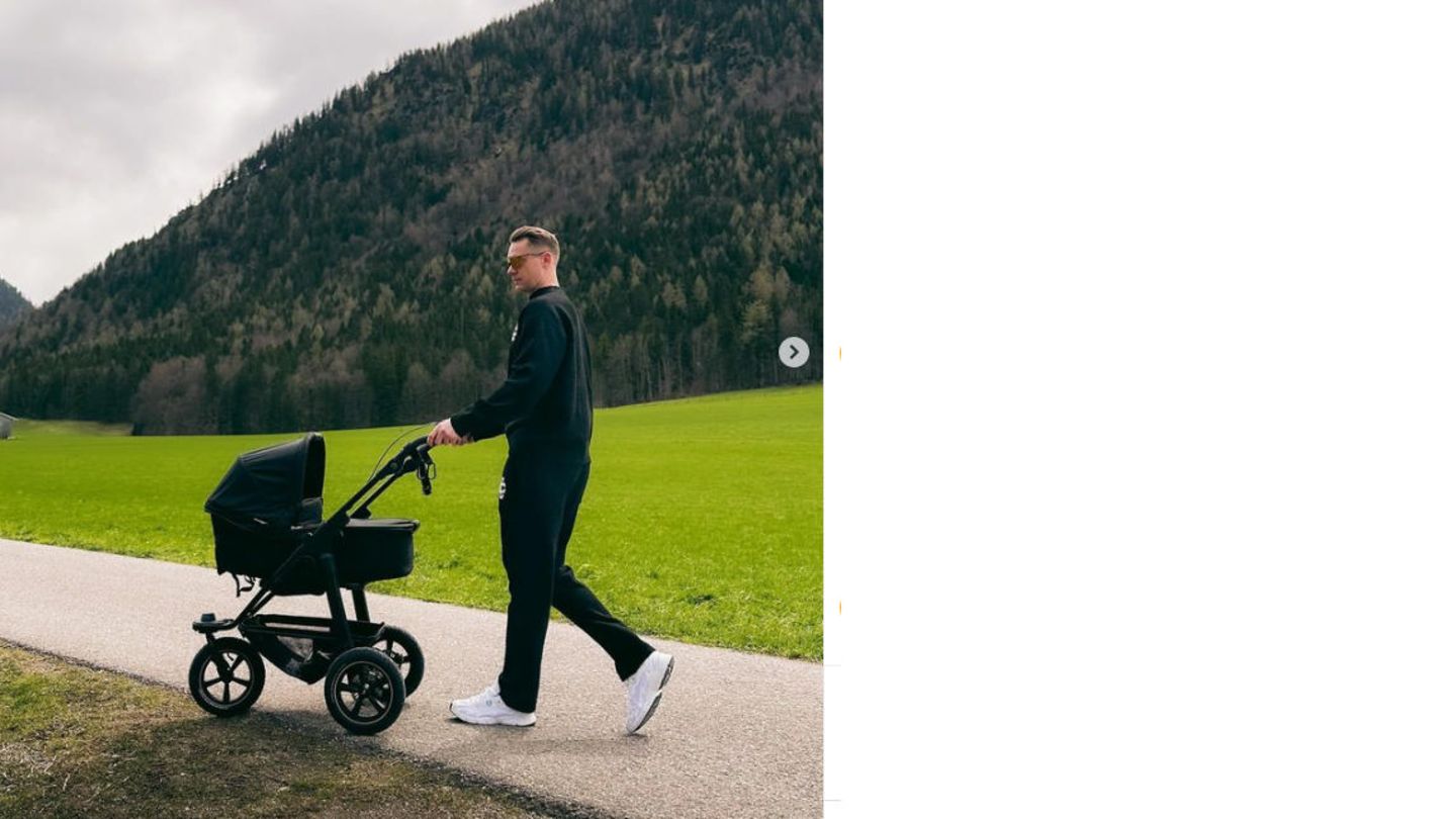 Leute von heute: Manuel Neuer zeigt sich zum ersten Mal mit seinem Baby