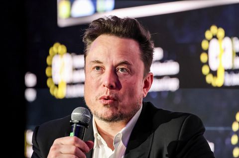 Elon Musk bei einer Konferenz in Polen