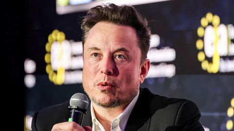 Elon Musk bei einer Konferenz in Polen