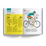 Illustration eines Mannes auf einem Rennrad