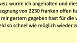 Immer wieder trifft Maximilian Eder die Brüder R. in der Grenzregion am Bodensee, oft drückt er ihnen neue Geldbündel in die Hand. So offenbar auch am 24. August 2022. Am nächsten Tag schreibt einer der Brüder an Eder, die "verdamten steuerfahnder" hätten ihm das Geld gleich an der Schweizer Grenze abgenommen. Nun sei er zwar nicht festgenommen, können aber nicht wie geplant eine Videokamera kaufen. Eder beweist auch bei dieser Hiobsbotschaft Langmut. "okay, nochmal Glück im Unglück...", antwortet er den Brüdern. 