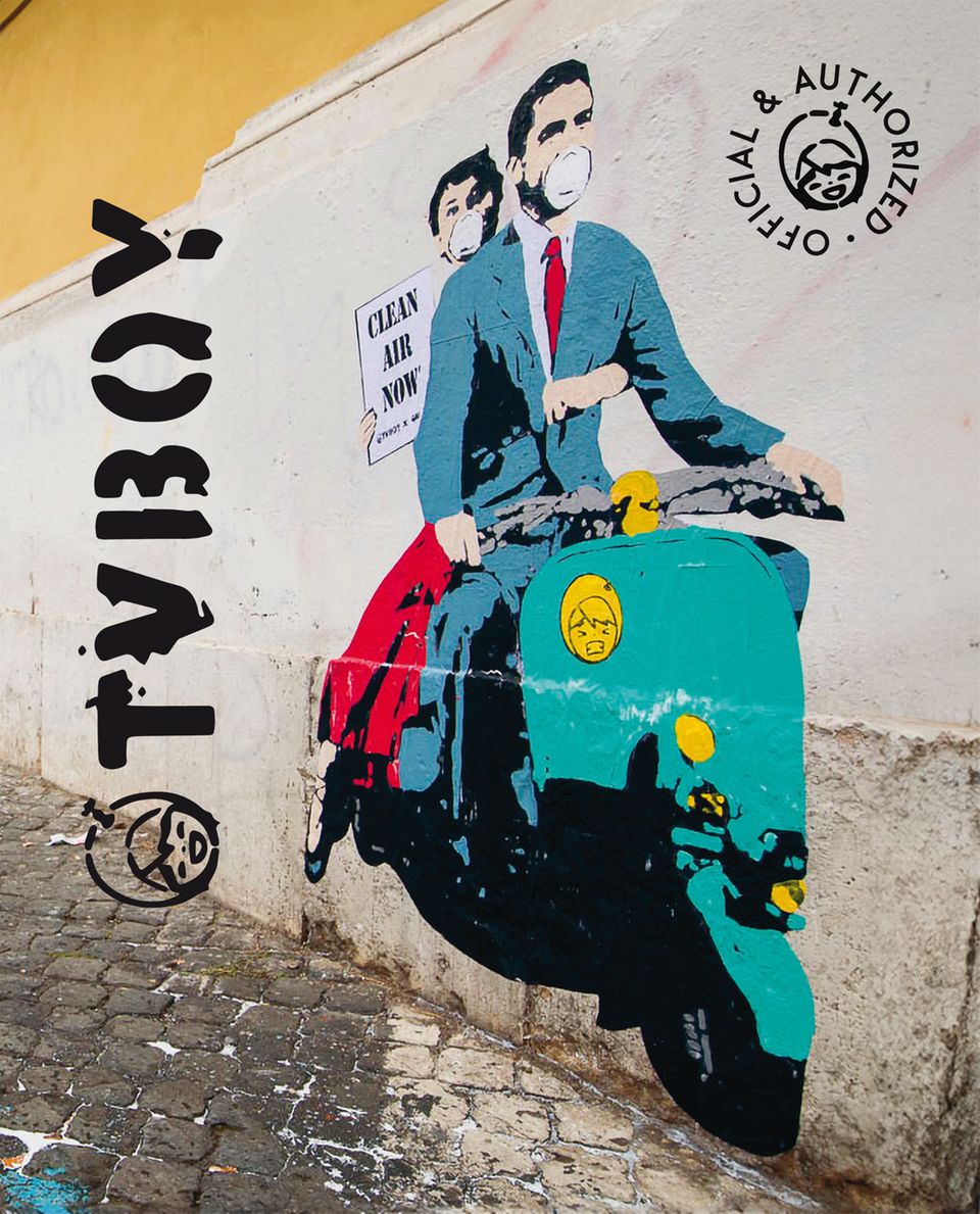 TV Boy Graffiti Buch Cover des Bildbandes TVBOY