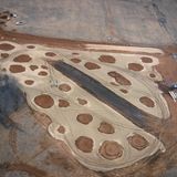 Testgelände für Mondfahrzeug aus der Luft