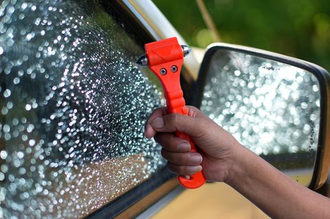 Sicherheit Hammer in Autos und Glas-Bruch, zerbrochene Fenster und Einbruch