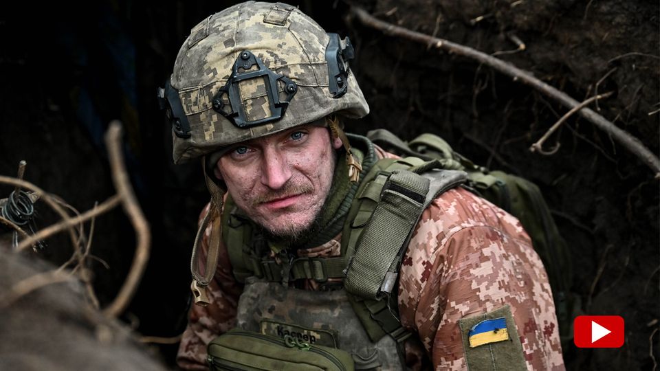 Een soldaat met Oekraïense kracht bij Robotyne