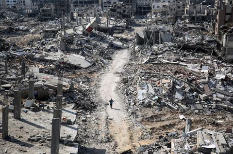 Trümmer und Zerstörung: Die Umgebung des Schifa-Krankenhauses in Gaza-Stadt