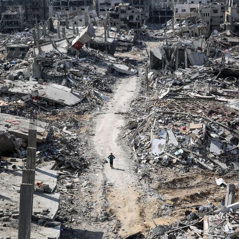 Trümmer und Zerstörung: Die Umgebung des Schifa-Krankenhauses in Gaza-Stadt