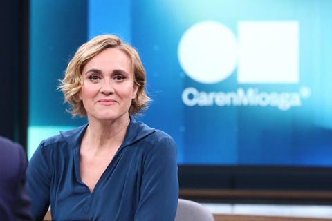Caren Miosga bei ihrem Polittalk. Am 7. April hatte sie Christian Lindner zu Gast