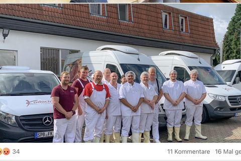 Team der Fleischerei Kadach in Spremberg