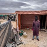 Ein illegaler Gräber aus Lesotho im Camp