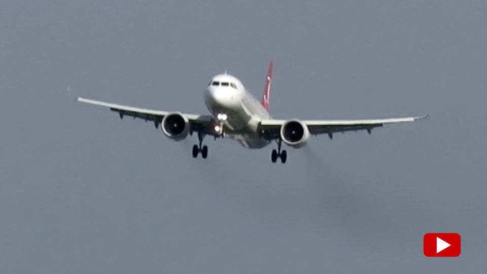 Aktuell fegt Tief "Kathleen" mit Winden von bis zu 80 Kilometern pro Stunde über England hinweg. Das bekommen Flugzeugpassagiere über Birmingham deutlich zu spüren.