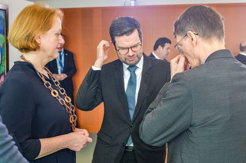 FamilienministerinLisa Paus (Grüne), Justizminister Marco Buschmann (FDP), Gesundheitsminister Karl Lauterbach (SPD)