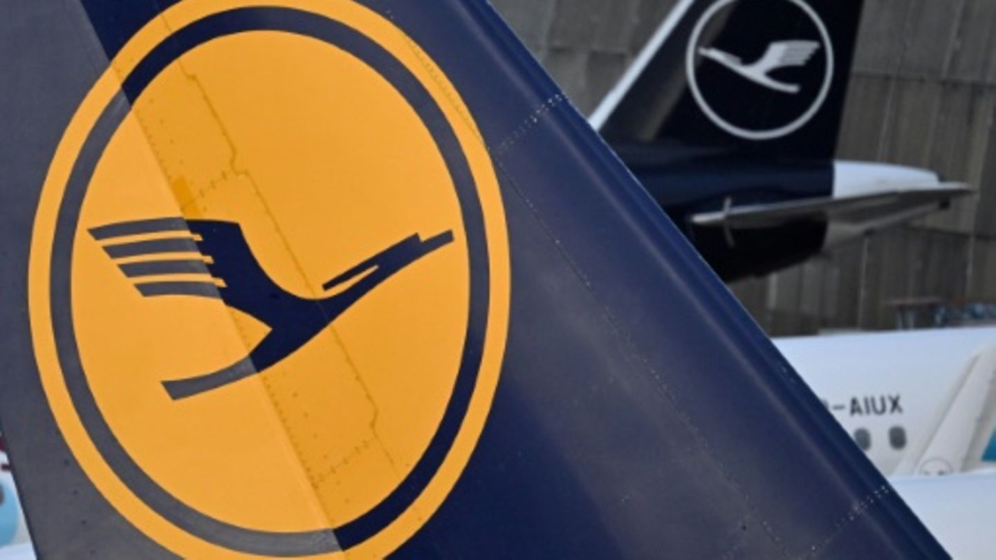 Flugzeug der Lufthansa in Frankfurt am Main