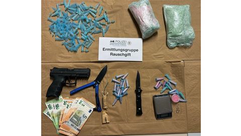 Pinkes Kokain: Beschlagnahmte Gegenstände