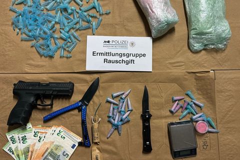 Pinkes Kokain: Beschlagnahmte Gegenstände