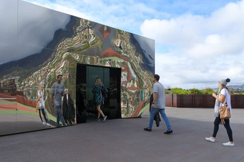 Der Eingangsbereich des Museum of Old and New Art in Hobart in Australien