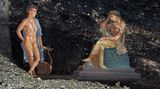 Apollo und Kassandra auf einem der Fresken in Pompeji