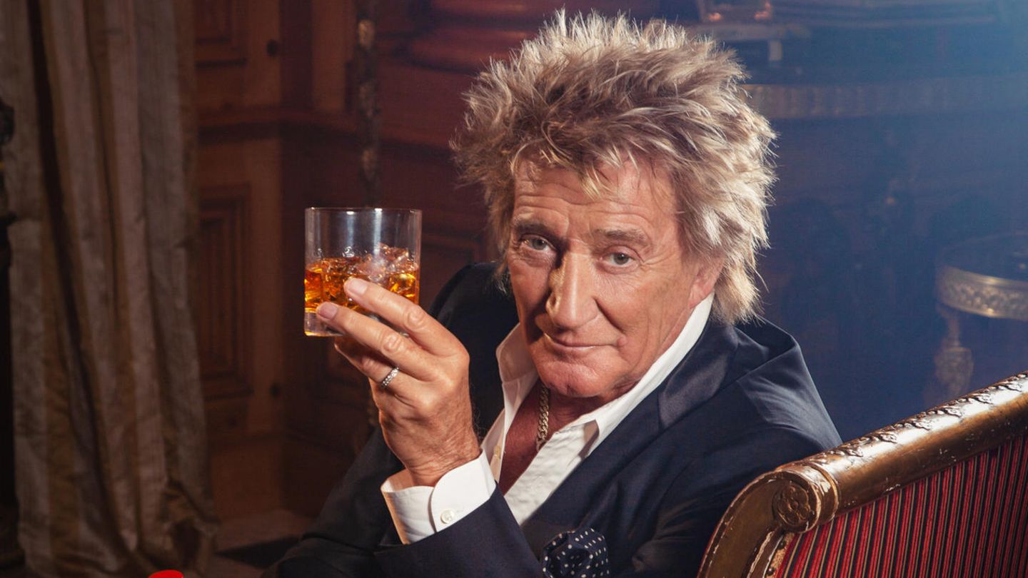 Rod Stewart mit Scotch