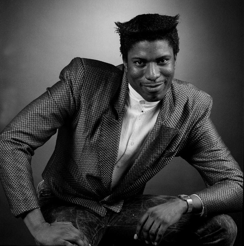 70 Jahre Rock Portrait des Amerikanischen Musiker Marshall Jefferson, Chicago, Illinois, December 1986