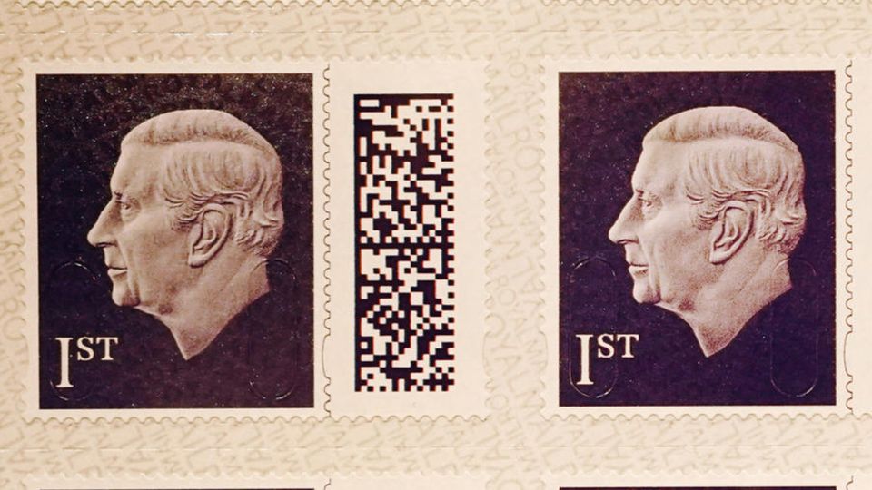 Briefmarken mit dem Konterfei von König Charles III.