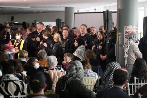 Polizei löst Palästina-Kongress auf